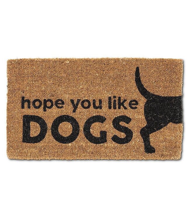 Graphic Hope You Like Dogs Doormat