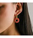 Thames Hoop Earrings - Pink