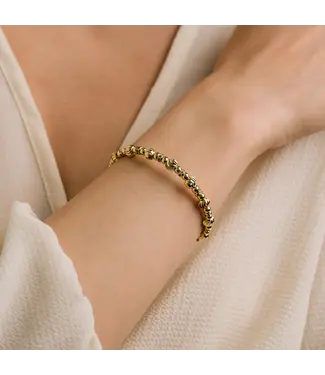 Lover's Tempo Solana Flex Bangle - Gold