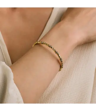 Lover's Tempo Mini Solana Flex Bangle - Gold