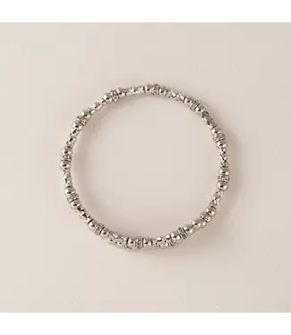 Lover's Tempo Mini Solana Flex Bangle - Silver