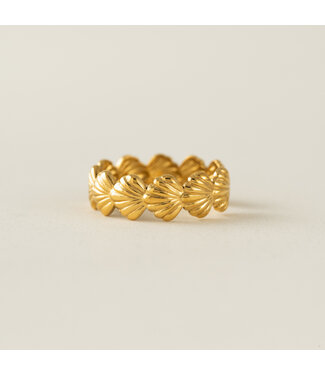 Lover's Tempo Shell Open Ring - Gold