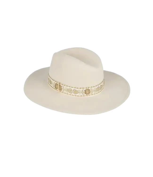 Women's Mid Brim Fedora Elwood Nude