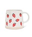 Wide Base Mug with Strawberries