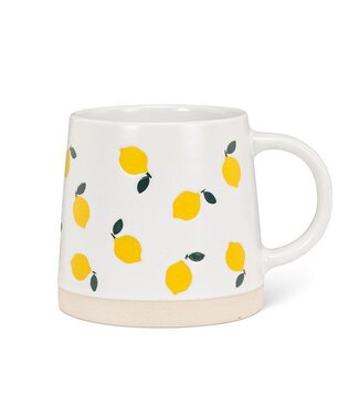 Abbott Collection Wide Base Mug with Lemons