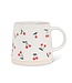 Wide Base Mug with Cherries