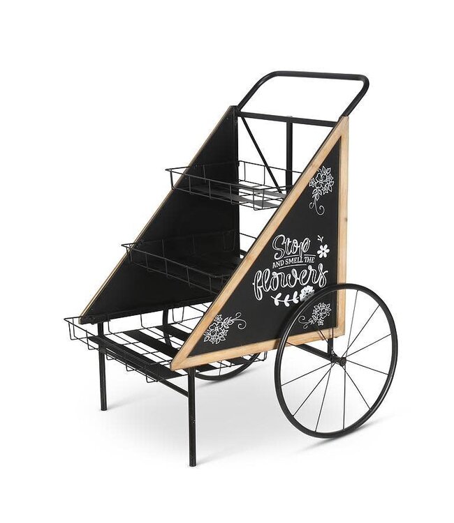 Low Triple Shelf Flower Cart *DISPLAY MODEL*