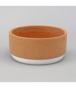 Terracotta 3 3/8"H Ã— 7 1/8"DIA Dolomite Sand Finish Pot