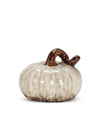 Abbott Collection Mini Pumpkin White