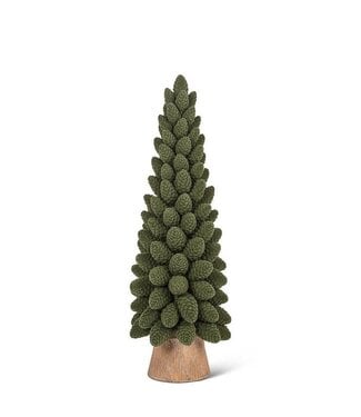 Abbott Collection Large Velvet Pinecone Tree