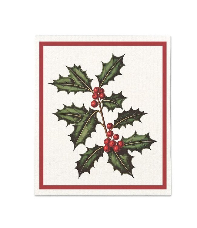 Botanic Holly Dishcloth