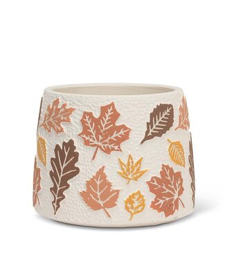 Abbott Collection Medium Fall Leaves Planter