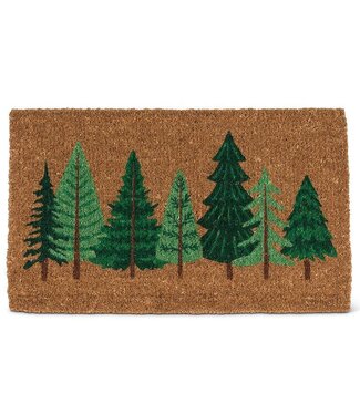 Abbott Collection Pine Trees Row Doormat