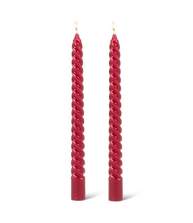 Tight Spiral Candle Red