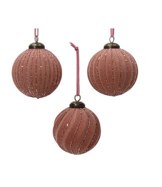 Kaemingk International Vintage Pink Ornaments Asst.