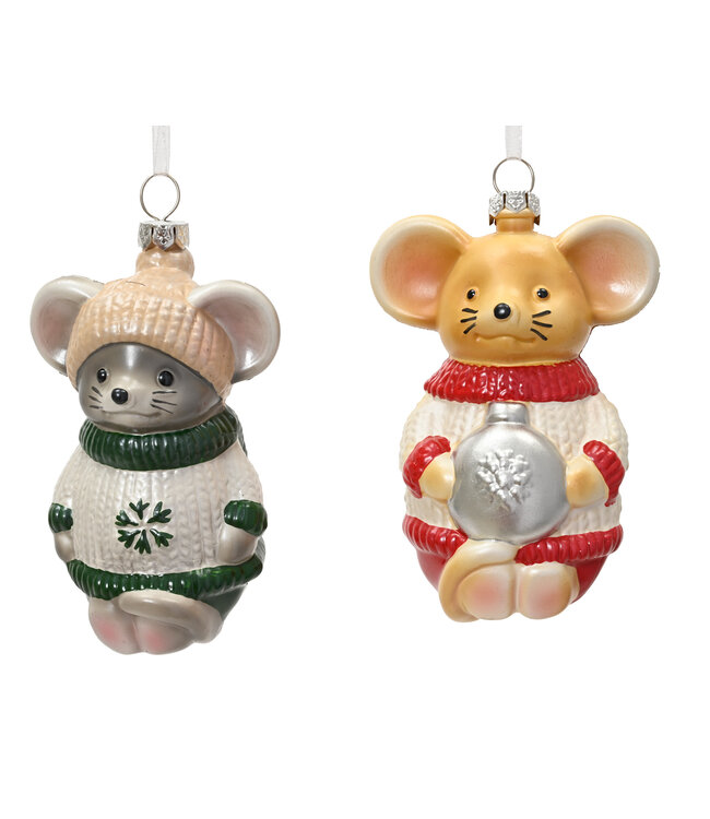 Vintage Mouse Ornaments Asst.