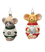 Vintage Mouse Ornaments Asst.
