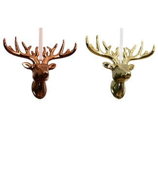 Kaemingk International Reindeer Bust Ornaments Asst.