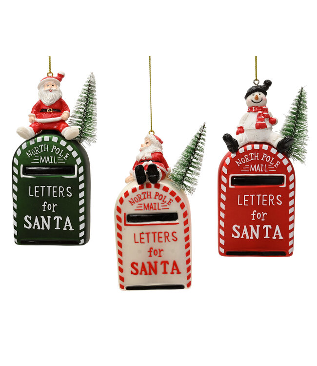 Letters for Santa Ornaments Asst.