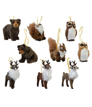 Kaemingk International Woodland Animal Ornaments Asst.