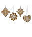 Snowflake Cookies Ornaments Asst.