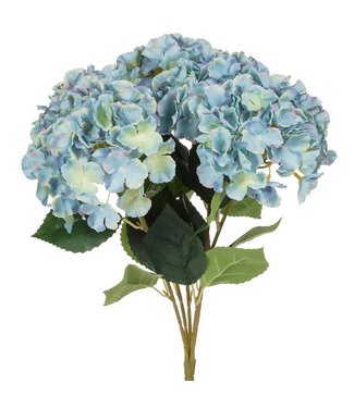 Abbott Collection Large 5 Stem Hydrangea Bouquet - Blue