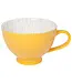 Yellow Stamped Latte Mug