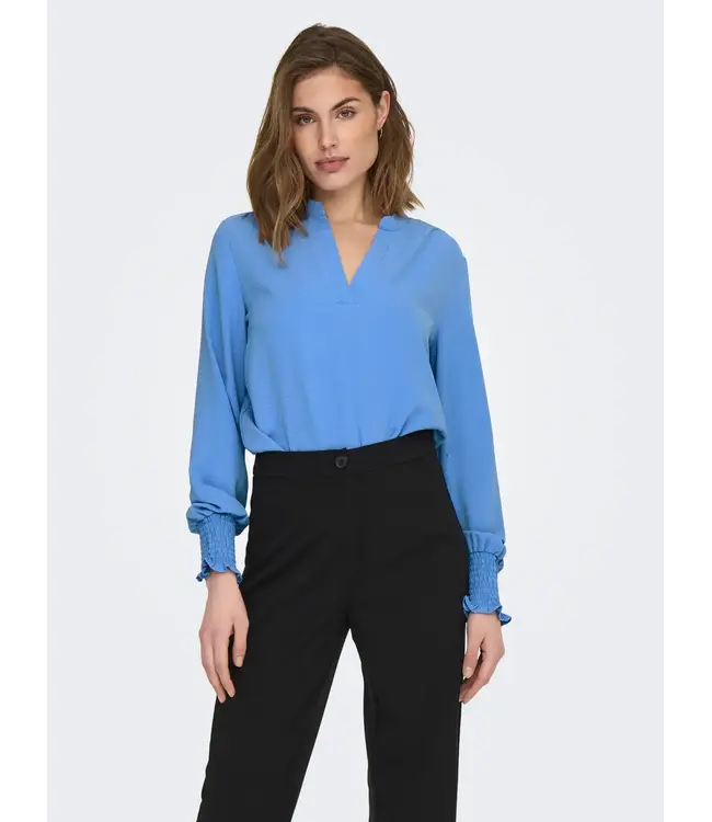 Mette V-Neck Smock Top