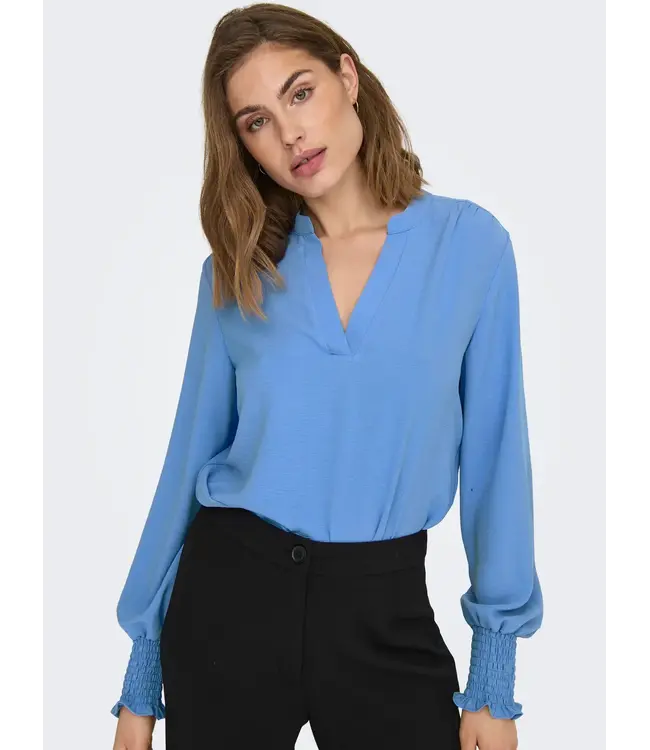 Mette V-Neck Smock Top