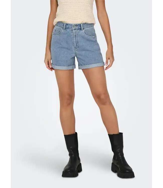 Vega High Waist Mom Denim Shorts