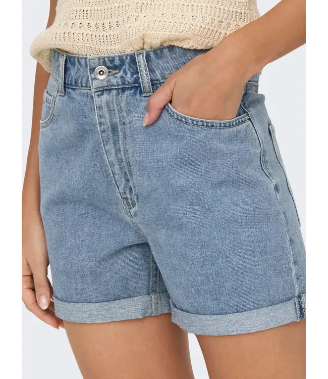 Vega High Waist Mom Denim Shorts