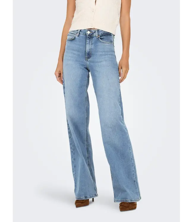 Madison Blush High Waist Wide Denim Jean