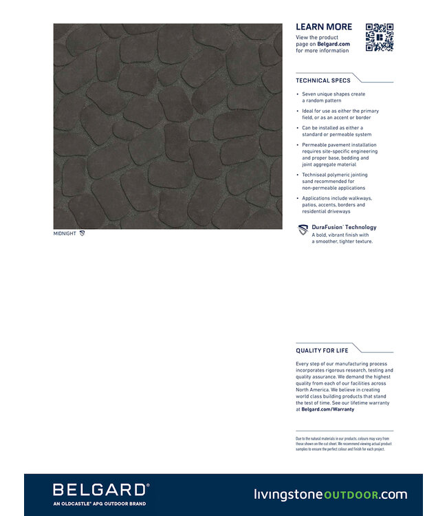 Belgard Belgian Cobble 7pc Multi Size / Pallet (68 SqFt)