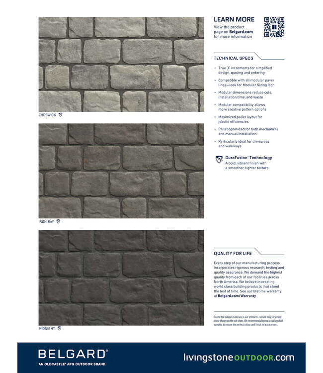 Belgard Charlestone 3 Piece / Layer (10.39sqft)