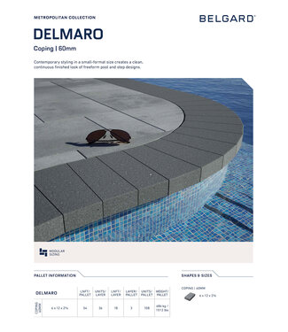 Belgard Belgard Delmaro Coping Unit 6 x 12 (60mm)