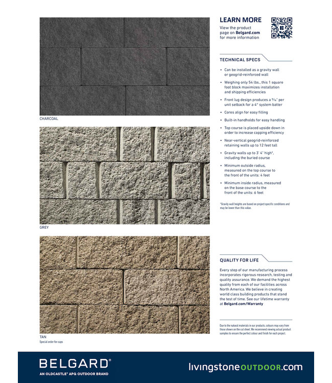 Belgard Diamond Pro Air Straight Face Cap (4 x 8 x 12)