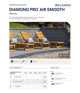Belgard Belgard Diamond Pro Air Smooth Face Corner (8 x 18 x 9)