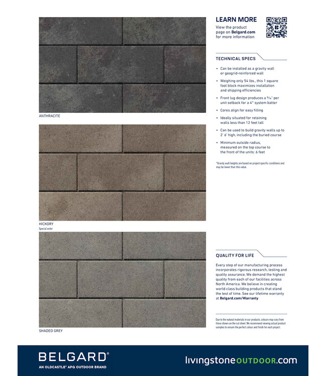 Belgard Diamond Pro Air Smooth Face Corner (8 x 18 x 9)