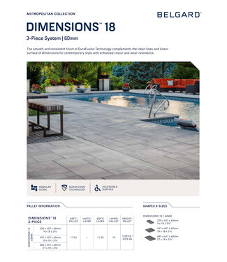 Belgard Belgard Dimensions18 3-Piece System