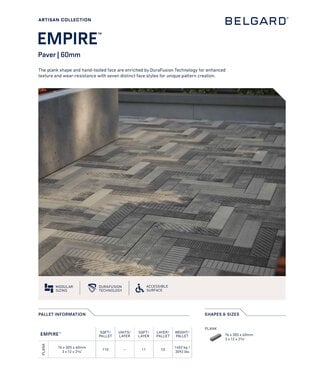 Belgard Belgard Empire 3 x 12 / Pallet (110 SqFt)