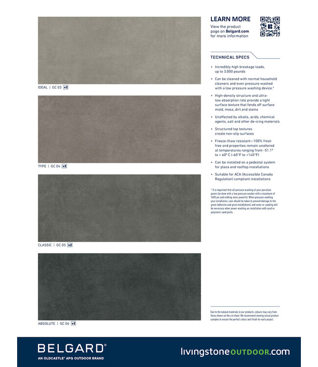 Belgard Mirage Glocal 24 x 24 / Box (2 Units - 7.75sqft)