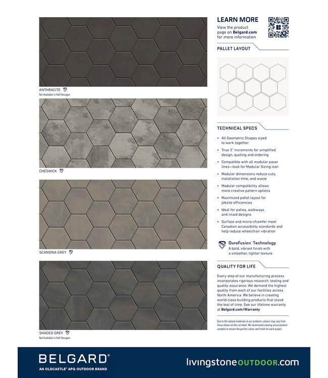 Belgard Half Hexagon