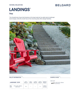 Belgard Belgard Landings Step Unit (48 x 18 x 6 - LxDxH)