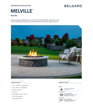 Belgard Belgard Melville Fire Pit Kit w/Square Spark Arrestor