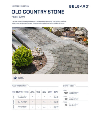 Belgard Belgard Old Country Stone 5.94 x 7.13 (60mm)