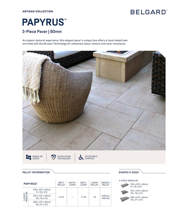 Belgard Papyrus 18 3 Piece / Layer (11.25sqft)