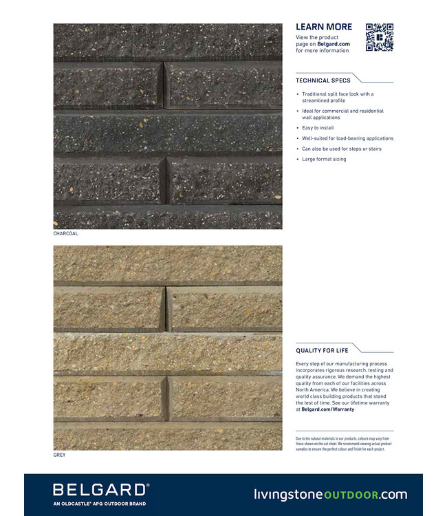 Belgard SienaStone 500 Standard