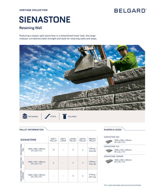 Belgard Belgard SienaStone 500 Standard