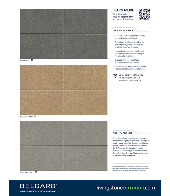 Belgard Texada Slab 24 x 24 (610 x 610 x 50 mm)