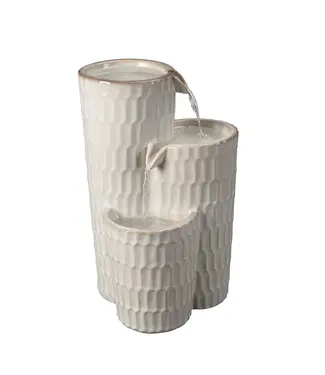 Hi-Line Gift Ltd. Ivory Ceramic Fountain